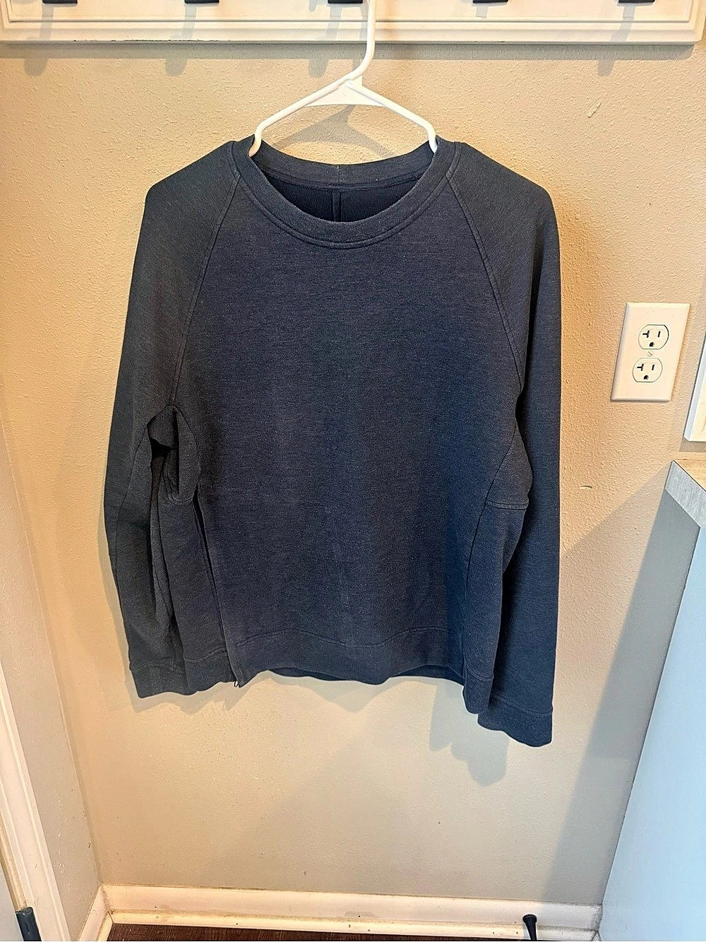 lululemon Yes Fleece Pullover Sweatshirt Gray Medium